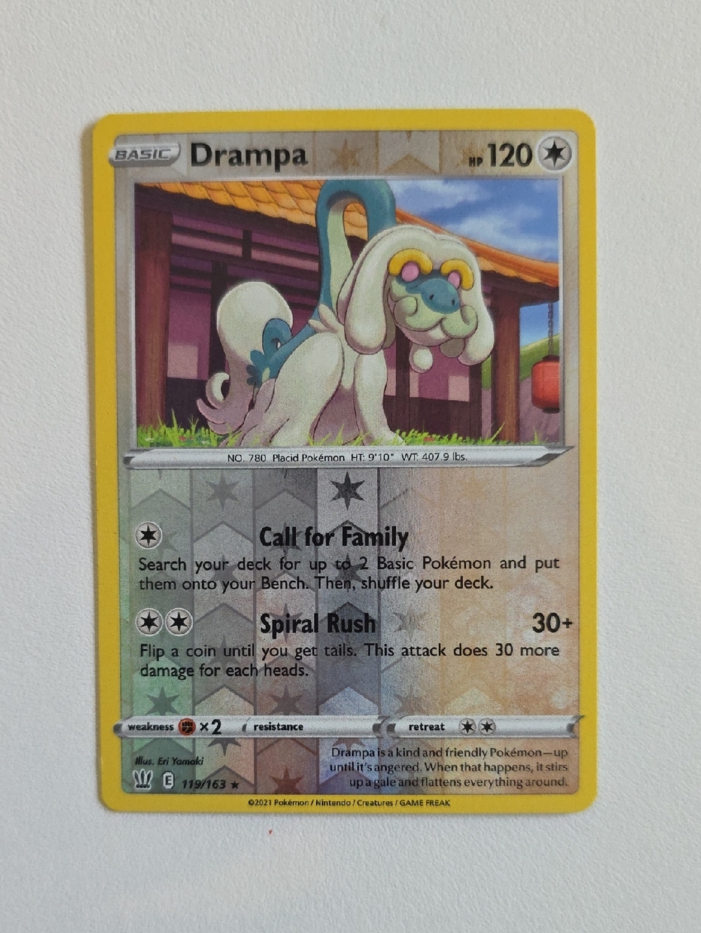 Pokemon Drampa Card